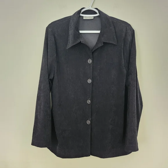 East West Fashions Black Button Up - Picture 2 of 6